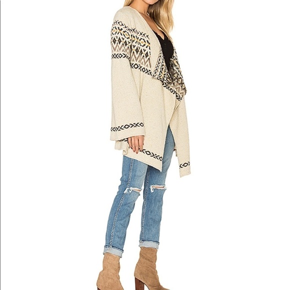 NWT Chaser Drape Front Cardigan Vintage Sweater M - Picture 3 of 16